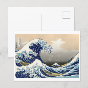 Cartão Postal Grande Onda de Kanagawa Hokusai