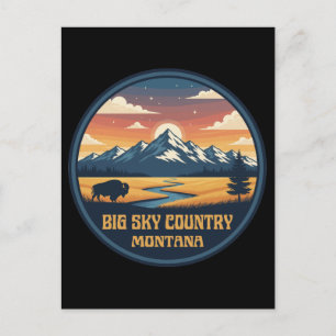 Cartão Postal Grande País do Céu Montana