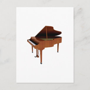 Cartão Postal Grande Piano: Término da madeira: Modelo 3D: