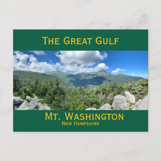 Cartão Postal Grande Postcard do Mt. Washington New Hampshire Go