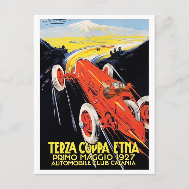 Cartão Postal Grande Prêmio da Taça Etna de 1927 (Frente)