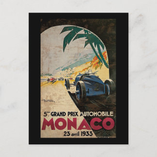 Cartão Postal Grande Prêmio de Mônaco, 5, Automóvel 1933 2