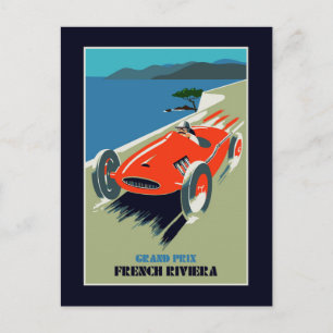 Cartão Postal Grande Prêmio do Retro estilo Auto Rivièra