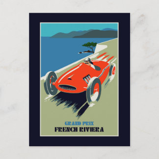 Cartão Postal Grande Prêmio do Retro estilo Auto Rivièra