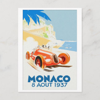 Cartão Postal Grande Prêmio Mônaco 1937