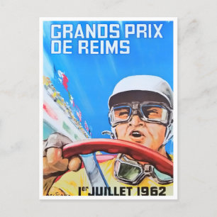Cartão Postal Grande Prêmio Reims de 1962