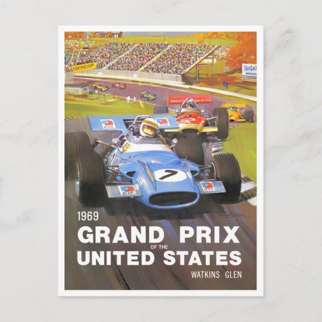 Cartão Postal Grande Prêmio Watkins Glen de 1969 (Frente)