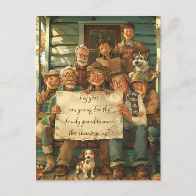 Cartão Postal Grande Reunião da Família (Frente)