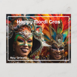 Cartão Postal 💚 💜 💛 Grande Revelação: Mágica Mardi Gras