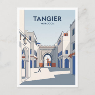 Cartão Postal Grande Socco e Bab Fass Tangier Marrocos Viagem