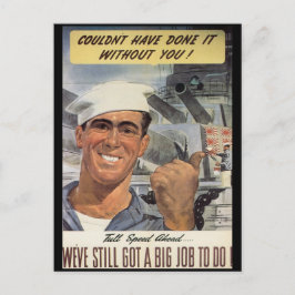 Cartão Postal Grande Trabalho Para Fazer A Segunda Guerra Mundia