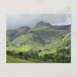Cartão Postal Grande Vale de Langdale, Distrito dos Lagos, Ingla