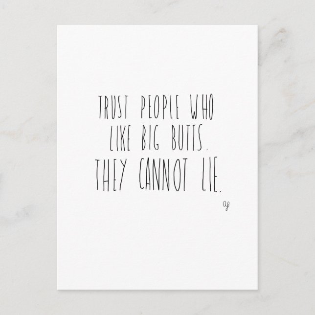 Cartão Postal Grandes Bumbuns (Frente)