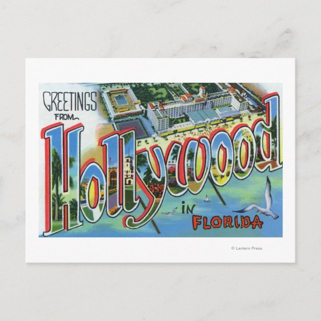 Cartão Postal Grandes Cenas de Letra, Saudações De 3 (Frente)