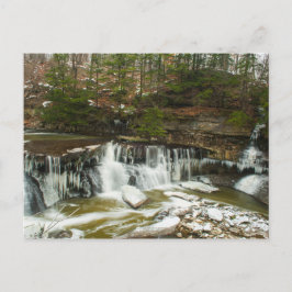Cartão Postal Grandes Quedas do Tinker Creek no Inverno, Ohio