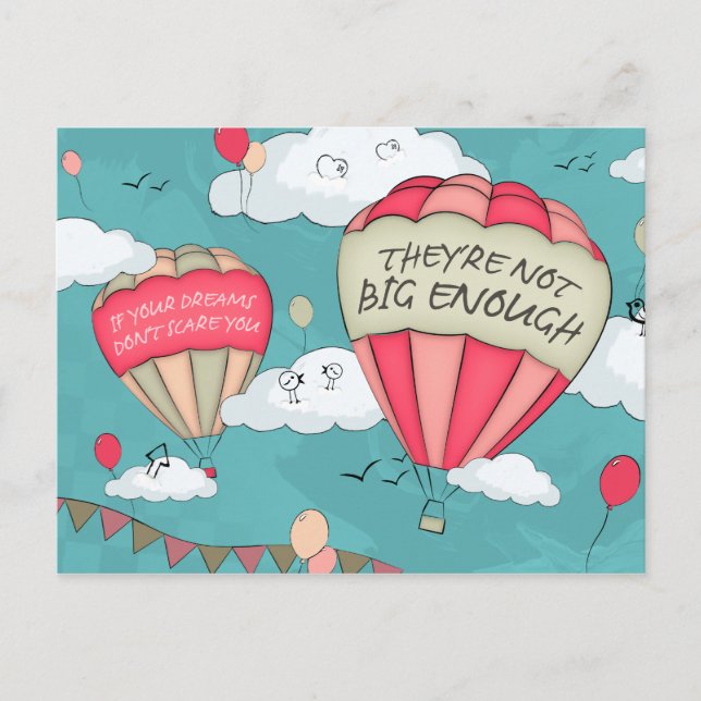 Cartão Postal Grandes sonhos (Frente)