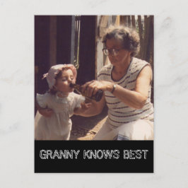 Cartão Postal Granny Knows Best