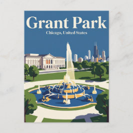 Cartão Postal Grant Park Illinois