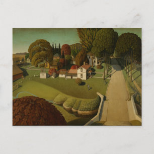 Cartão Postal Grant Wood - O Local de Nascimento de Herbert Hoov