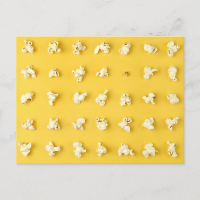 Cartão Postal Grãos de Pipoca (Frente)