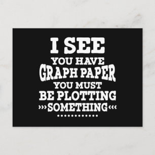 Cartão Postal Graph Paper Plotting What Pun Math Teacher