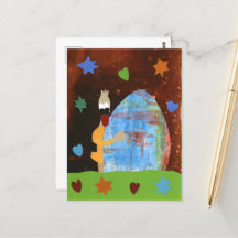 Grappige eend met design ei wens je vrolijk Pasen