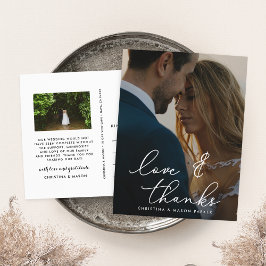 Cartão Postal Gratidão Chic | Foto De Casamento Obrigado