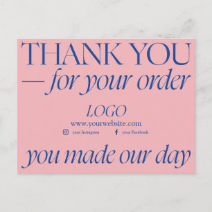 Cartão Postal Gratidão nos Negócios: Um Sincero Obrigado