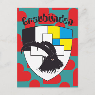 Cartão Postal Graubünden Grischun Schweiz Suisse Postkarte