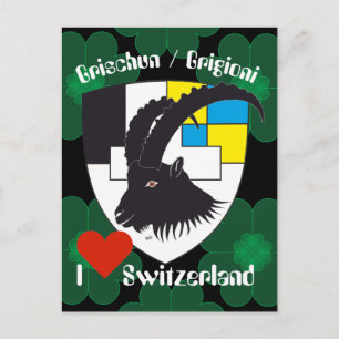 Cartão Postal Graubünden Grischun Schweiz Suisse Postkarte