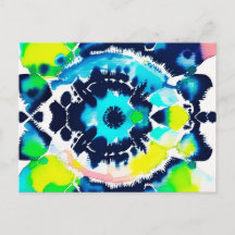 Gravata Tie Dye Olho Azul