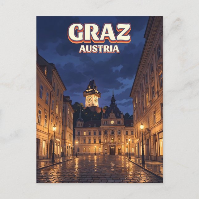 Cartão Postal Graz Áustria (Frente)