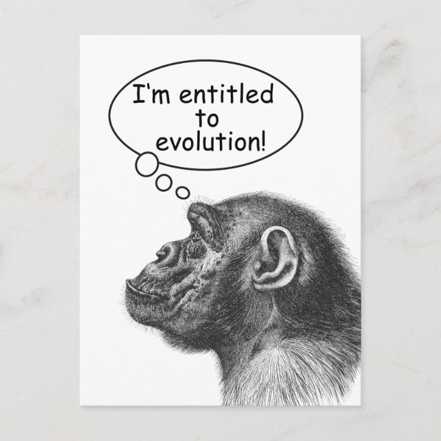 Cartão Postal Great Ape Evolution Entitlement (Frente)