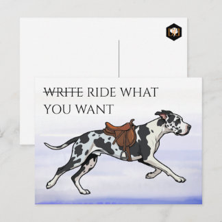 Cartão Postal Great Dane Escreva ou Monte
