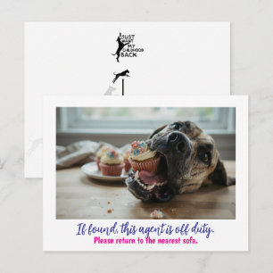 Cartão Postal Great Dane: Tarefa Cachorro Cupcake