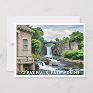 Cartão Postal Great Falls, Paterson NJ