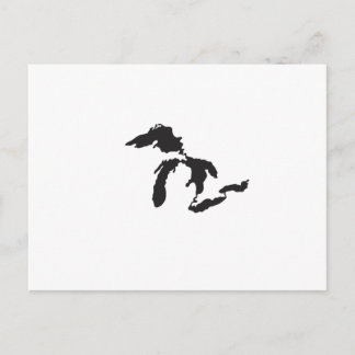 Cartão Postal Great Lakes Custom Illustration