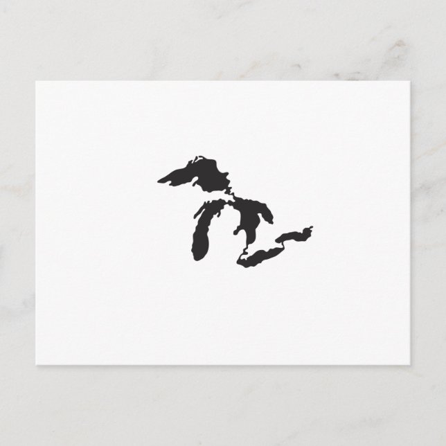 Cartão Postal Great Lakes Custom Illustration (Frente)