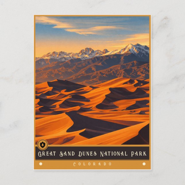 Cartão Postal Great Sand Dunes National Park | Vintage Postcard (Frente)