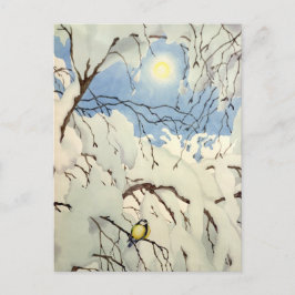 Cartão Postal Great Tit - Theodor Severin Kittelsen