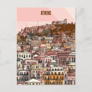Cartão Postal Grécia Atenas