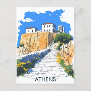 Cartão Postal Grécia Atenas