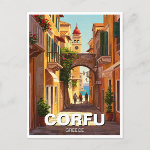Cartão Postal Grécia Corfu