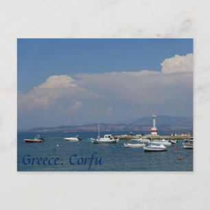Cartão Postal Grécia, Corfu, Farol Antigo, Cartão-postal