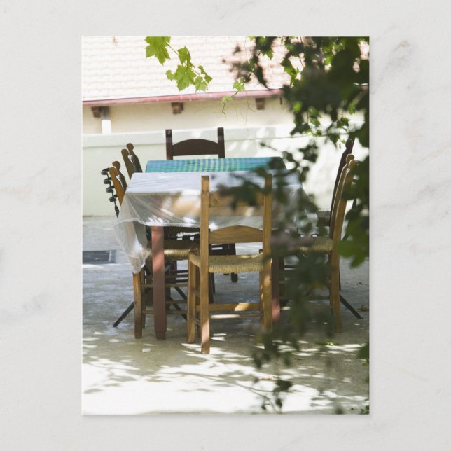 Cartão Postal GRÉCIA, CRETE, Província de Hania, Vamos: Mesa de  (Frente)