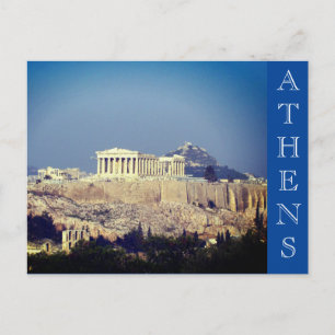 Cartão Postal grécia de atenas da acropolis