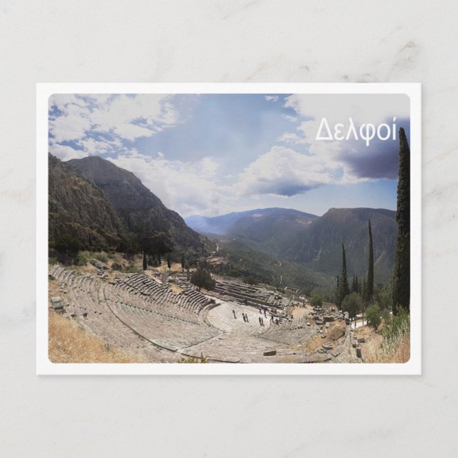 Cartão Postal Grécia - Delphi - (Frente)