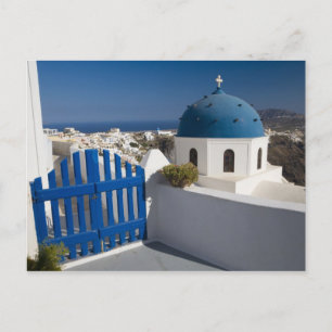 Cartão Postal Grécia e ilha grega de Santorini