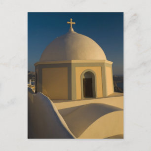 Cartão Postal Grécia e Ilha Grega de Santorini cidade de 2