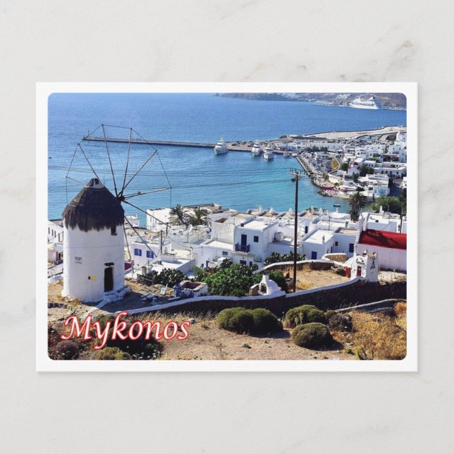 Cartão Postal Grécia - Mykonos - (Frente)